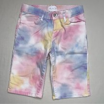 Children’s Place Tie Dye Bermuda Jean Shorts Girl’s 10 Colorful Denim Pa... - $14.85