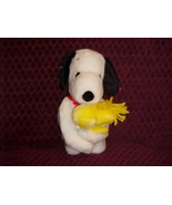 10&quot; Snoopy Hugging Woodstock Plush Stuffed Toy With Tags By Applause Ado... - $49.99