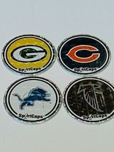 NFL Football teams Pogs lot Slammer Milk Cap game vtg game Packers Bears... - $16.78