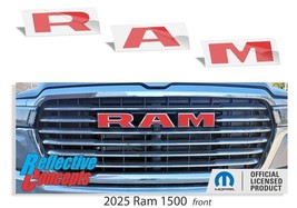 RAM Grille Emblem Overlay Decal Sticker - 2025 Ram 1500 - $14.99