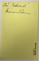 Maureen Quinn Autographed Vintage 4x6 Signature Page #2 - £7.86 GBP