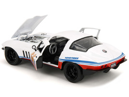 1966 Chevrolet Corvette #66 "Racing Spirit" White with Graphics "Bigtime Muscle" - $39.84