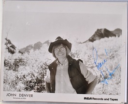John Denver Signed Photo – Record Company Publicity Photo w/COA - £472.28 GBP