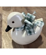 Wooden Primitive White Duck Decor/Paperweight - €11,57 EUR