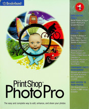 PrintShop PhotoPro (PC, 1999) #378374W-BX - Broderbund Software - $9.49