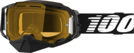 100% Adult Armega Snow Goggles Black - Yellow - £79.93 GBP