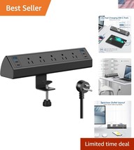 Multi-Outlet Desk Power Strip with USB C Fast Charging for Efficient Wor... - $45.00