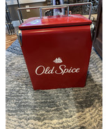 Rare Old Spice Red Metal Cooler  - $2,822.51 MXN