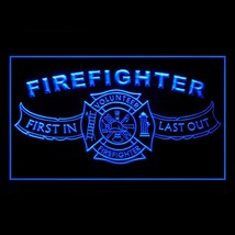 190206B Firefighter Fire Services Gear Challenge Quickly Rescue LED Light Sign - £17.25 GBP