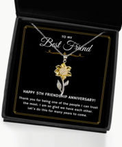 5th Friendship Anniversary Present For Best Friend, Necklace Gifts For Best  - $49.95