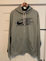 Nike Therma Fit Men&#39;s Gray Swoosh Hoodie Size 2XL New - $35.70