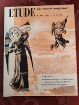 Rare ETUDE Magazine March 1951 Virgil Thompson Basil Rathbone Ernest Ansermet - £17.26 GBP