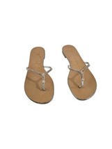 Giuseppe Zanotti Gentille Leather Rhinestone Flip-flops Sandals 35.5 - $118.80