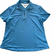 Chase 54 Golf Polo Women’s 2XL 1/4 Zip Blue Short Sleeve Spandex Golfing... - $15.99
