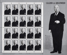 1998 32c Alfred Hitchcock, Legends of Hollywood, Sheet of 20 Scott 3226 Mint NH - £11.95 GBP