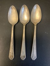 3 Vintage NS Co. EPNS National Company Silver-plated Spoons 6” - £5.96 GBP