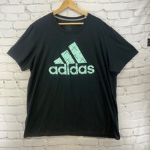 Adidas Logo T-Shirt Mens Sz XL Black Short Sleeve - $14.84