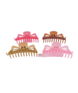 Collection 4 Claw Hair Clips Cool Colors New Hollywood Los Angeles - €6,93 EUR