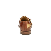 Belvedere Shoes Marte Genuine Ostrich Leg single buckle monk strap Camel R810 image 5