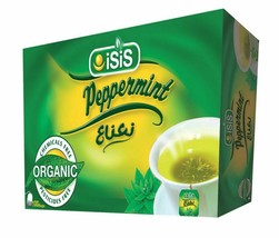 100 Tea Bags 100% Organic Peppermint ISIS Natural Herbal Healthy Drink - £19.14 GBP