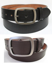 Men&#39;s Casual Black &amp; Brown Dress Leather Belt w/ Removable Buckle New GK... - £5.55 GBP