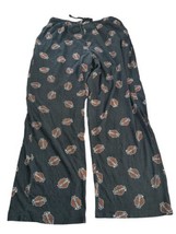 Harley Davidson Mens XL Faded All Over Print Wide Leg Pajamas Pants Vintage 90&#39;s - £18.49 GBP