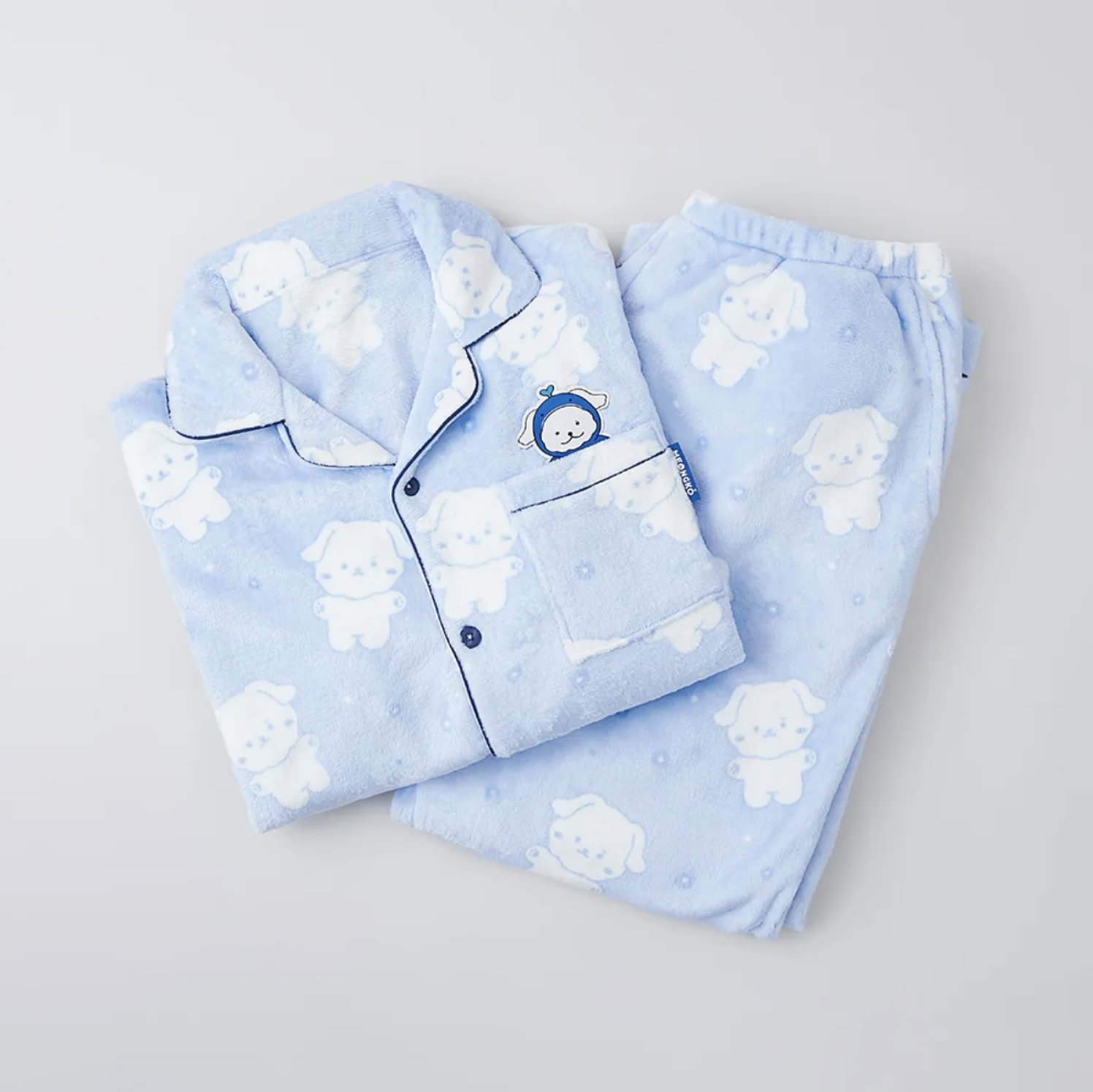 (Monsta-X) Monmungchi x SPAO Sleep Pajama Set - Light Blue - $59.98