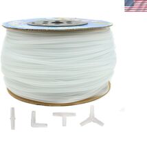 600 Feet Standard 3/16" Flexible Airline Tubing with Connectors for Aqua... - $86.51