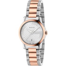 Gucci YA126528 Silver Dial Stainless Steel Strap Ladies Watch - £529.99 GBP