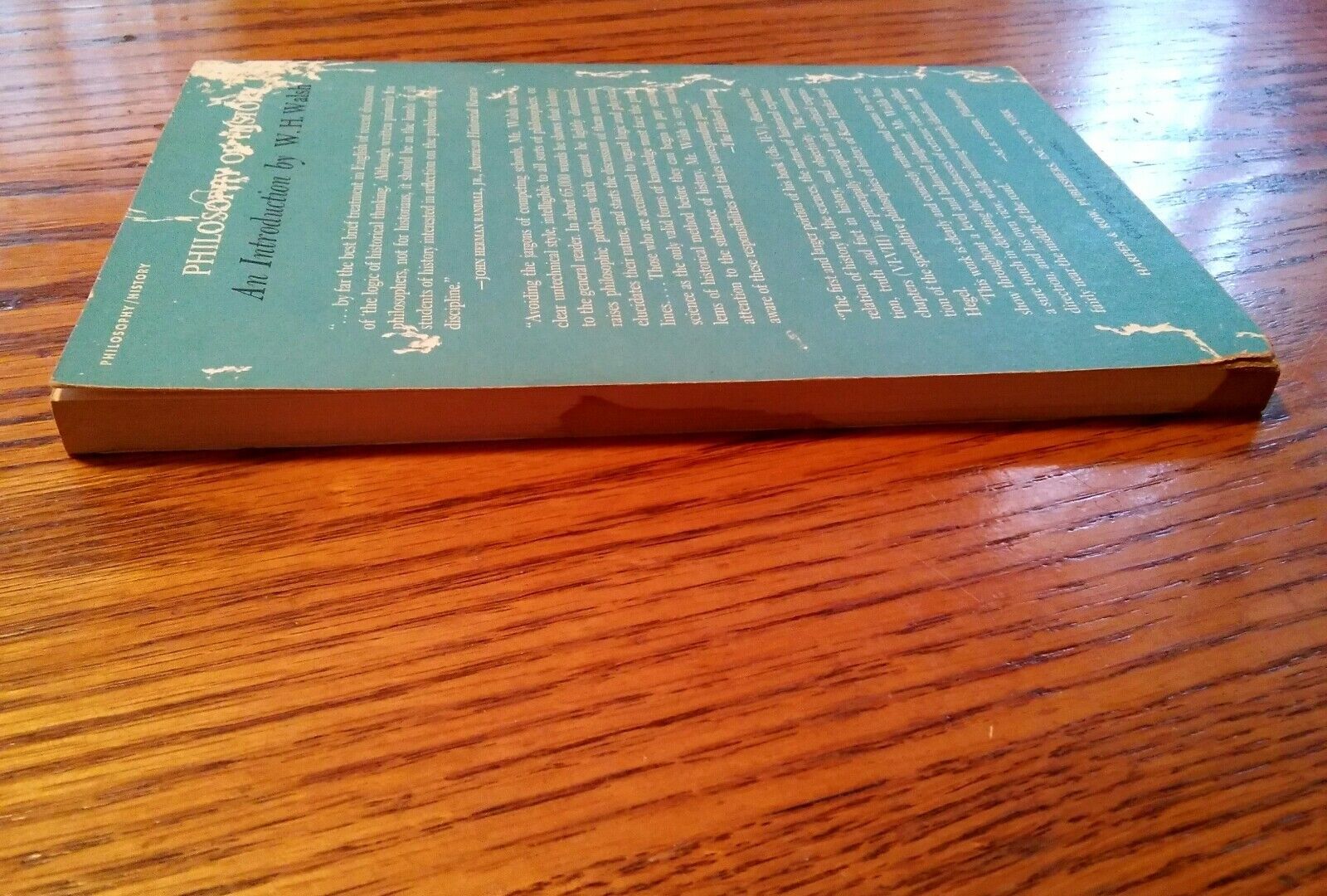 020 Philosophy of History W. H. Walsh Paperback Book Harper Tourch 1966 Item image 3