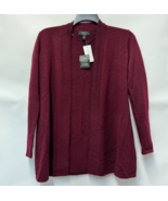 Charter Club Women XS Crantini Dark Red Cashmere Cardigan Sweater NWT CO22 - $127.72 CAD