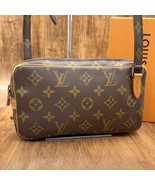 Louis Vuitton Monogram Marly Bandouliere Crossbody Shoulder Bag Brown MB... - $380.99