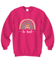 Inspirational Sweatshirt Be Kind Rainbow, Bee Kind Heliconia-SS  - £21.14 GBP