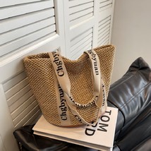 Women&#39;s Woven Handbag, Beach Shoulder Bag, Tote Bag, Market Basket - $44.99