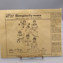 Vintage Sewing PATTERN Simplicity 4727, Doll Wardrobe for 1963 Betsy Wetsy - $25.16