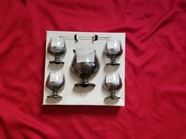 Vintage MCM Dorothy Thorpe Style Snifters 5 piece pitcher bar cognac Gla... - $89.05