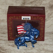 Trail Of Painted Ponies Wild Blue-9/11 Ornament~2.6&quot; Tall~Special Release 2021 - £18.19 GBP