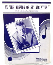 In the Mission of St Augustine Sheet Music Piano Voice 1953 Sammy Kaye V... - $12.86
