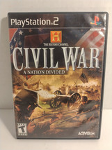 Sony Playstation 2 Civil War A Nation Divided PS2 Case &amp; Manual Only - £3.13 GBP