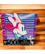 Disney Jigsaw Puzzle 500 Pieces Minnie Mouse Them New Heels Feels 11&quot; x ... - $11.18