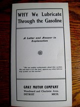 1911 1912 Gray Marine Motor Brochure, Detroit Original t - £34.95 GBP