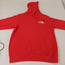 The North Face Mens Box NSE Pullover Red Cotton Blend Hoodie Sweatshirt Chest 43 image 11