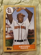 2022 Topps Archives - 1987 Topps Design #210 Satchel Paige. Free Shipping!  - £11.55 GBP