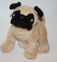 Webkinz Pug Dog Plush Stuffed Soft Toy HM105 Beige Black Puppy 8" Ganz N... - $10.70