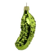 Noble Gems Old World Pickle Glass Christmas Tree Ornament Decoration GC0... - $11.77