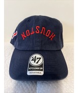 NEW Houston Texans 47 Brand Clean Up Hat Adjustable Cap  BLUE - $25.25