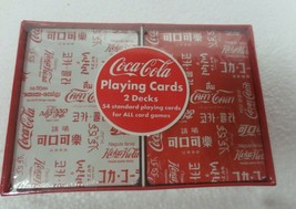 Coca-Cola  Double Deck of Sealed Different language Playing Cards In  box - £11.26 GBP