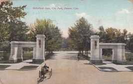 City Park Denver Colorado CO McLelland Gate 1911 St. Charles MO Postcard C48 - £2.23 GBP