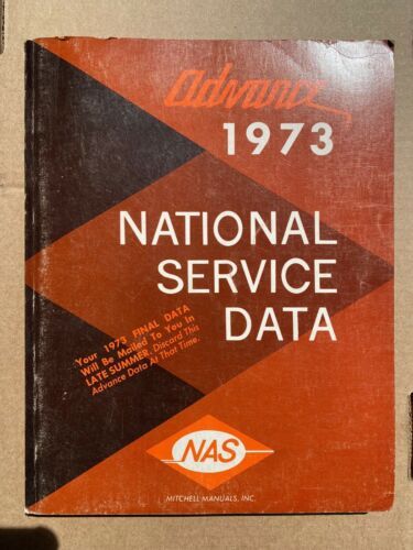 Primary image for Advance 1973 National Service Data Repair Manual GM Chrysler Ford Rambler