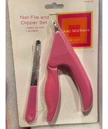 Isaac Mizrahi Pink Pet Nail File &amp; Clipper Set *NEW* g2 - $9.99